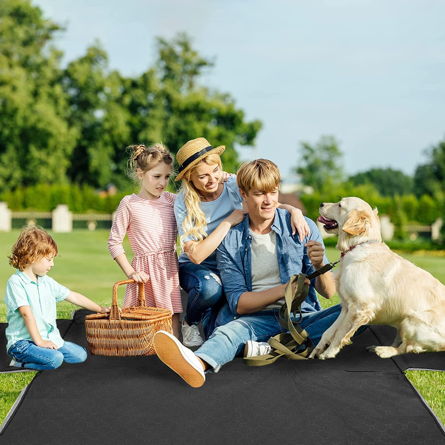 Premium Heavy Duty Waterproof Dog Car Seat Cover - Scratch-Resistant Hammock for Sedans, Trucks & SUVs - 2025 Upgraded Safety for Pets in Classic Black